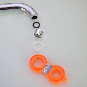 Aérateur de robinet de cuisine/lavabo moderne, filtre anti-éclaboussures, noyau interne, accessoires de bec d'aérateur - Plastique et laiton pour salle de bain - Product Image 3