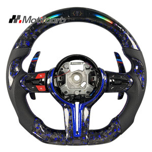Volant en fibre de carbone forgé personnalisé avec LED pour BMW F06 F10 F12 F13 F30 F80 F8X M2 M3 M4 M5 M6 X5 M235i 328i 435i 2013-2026 - Product Image 1