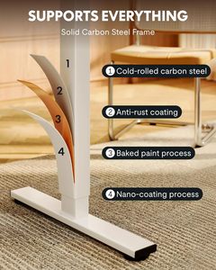 โต๊ะทำงานปรับระดับได้ Home Office <span class=keywords><strong>FlexiSpot</strong></span> EN1-1206 แบบยืน-นั่ง มอเตอร์เดี่ยว 2 ระดับ รับน้ำหนักได้ 70 กก. ได้รับการรับรองมาตรฐาน CE-MD - Product Image 2