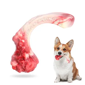 2023 Neuheiten Tomahawk Steak Shape Tough Dog Chew Toys für aggressive Chewers Große Rasse mit starkem Rindfleisch geschmack