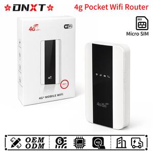 Router WiFi Portátil DNXT WiFi6 300Mbps 4G con WPS, Batería de 3000mAh, WiFi de Bolsillo con Tarjeta SIM, WAN/LAN, Cat4, para Uso en Fiestas - Product Image 1