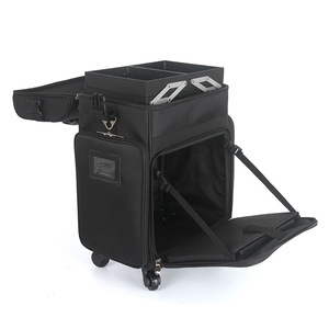 Usine Noir Nylon Maquillage Brosse Trolley Cas Professionnel maquillage chariot vanité sac pour <span class=keywords><strong>Maquilleur</strong></span> <span class=keywords><strong>Coiffeur</strong></span> - Product Image 4