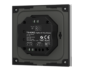 Gradateur rotatif à panneau de verre ZigBee Triac TS-K(WZ) 100-240VAC AC, 1 canal, LED, contrôle par application Tuya, commande vocale - Product Image 4