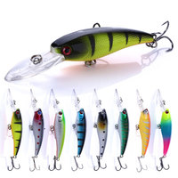 Leurre de pêche artificiel de haute qualité, 9 cm, 8 g, en plastique dur, pour eau douce et eau salée, Jerkbait Minnow coulant