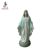 Statue de Notre-Dame de Fatima en résine polymère, 12 pouces, antique, faite à la main, peinte à la main, durable, art religieux catholique, artisanat d'inspiration anime