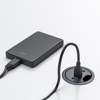 Port audio 2 USB3.0 type c adaptateur chargeur multiport 4 en 1 usb c hub
