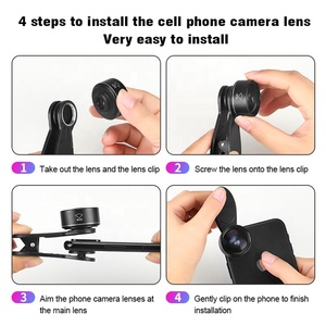 Lente Gran Angular 130° para Teléfono Celular, Lente Macro 15x, Lente Ojo de Pez 195°, Lente 3 en 1 para Cámara de Teléfono Celular - Product Image 6