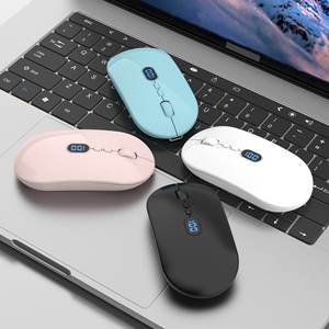 Ratón recargable ultrafino con pantalla digital de alimentación, 5 botones, seguimiento óptico, receptor USB, carga tipo C para ordenador portátil - Product Image 5