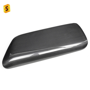 Shasha <span class=keywords><strong>sec</strong></span> en Fiber de carbone accoudoir boîte couvercle supérieur accessoires intérieurs pour Toyota Camry 2018 2019 2020 2021 2022 2023 - Product Image 6