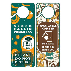 Double-sided Door Sign Video Call In Progress Please Do Not Disturb PVC Hanging Plate Office Study Use - Product Image 1