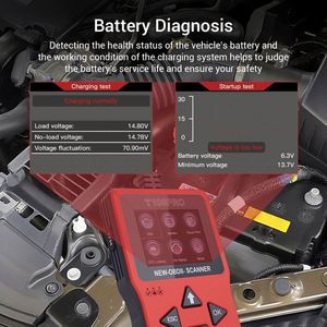 เครื่องสแกน OBDII รุ่นใหม่ ปี 2026 T100 Pro เครื่องมือวินิจฉัยยานยนต์ อ่านโค้ดข้อผิดพลาดของเครื่องยนต์ ทดสอบแบตเตอรี่ ข้อมูลยานพาหนะ รับประกัน 1 ปี พร้อม WiFi - Product Image 4