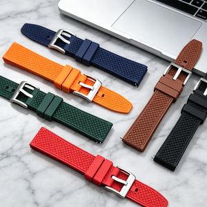 Pulsera tropical de flúor de liberación rápida de alta calidad, correa de reloj, correa de reloj de goma de 19mm y 21mm para <span class=keywords><strong>HuaWei</strong></span> <span class=keywords><strong>Gt2pro</strong></span>/GT3 - Product Image 2