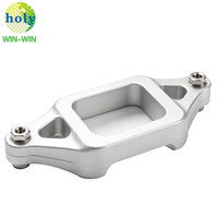 Pièces usinées CNC automobiles OEM ODM, support en aluminium sur mesure, anodisé argent, usinage de précision