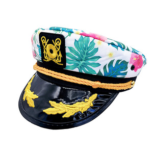 Sombrero de capitán para hombres y mujeres, sombreros de marinero ajustables, barco, crucero, yate, Rock, fiesta, traje de playa esencial Hawaiano - Product Image 1