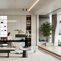 Buffet de salon moderne de luxe léger en bois composite avec étagères ouvertes et éclairage LED
