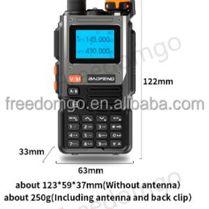 Radio Portátil Baofeng BF-K61 con 999 Canales de Memoria, Radio Bidireccional de 5 Vatios, Walkie Talkie de Radioaficionado - Product Image 5
