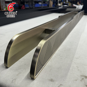 Cao cấp tùy chỉnh sang trọng đắt tiền cửa xử lý thép không gỉ chạm khắc phía trước cửa nhôm xử lý biệt thự khách sạn cửa kính longhandle - Product Image 6