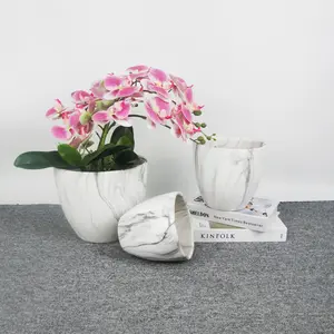 Vasos de plantas nórdicas baratos, conjunto de 3 vasos de flores cerâmicos exportivos para vasos de cerâmica