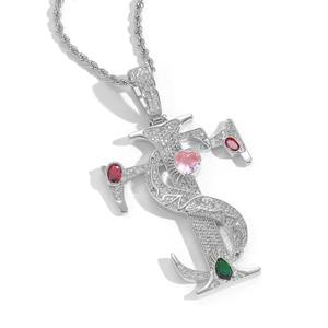 <span class=keywords><strong>Asen</strong></span> Ai Zhiheng จี้ไม้กางเขนแบบเดียวกันสร้อยคอเพทายสไตล์ฮิปฮอปโซ่ทองเหลืองชุบทองสำหรับวันครบรอบ - Product Image 2