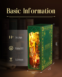 Magnifique puzzle 3D en bois vintage pour salle d'étude, jouet DIY avec fonction lumineuse pour la décoration de la maison - Product Image 2