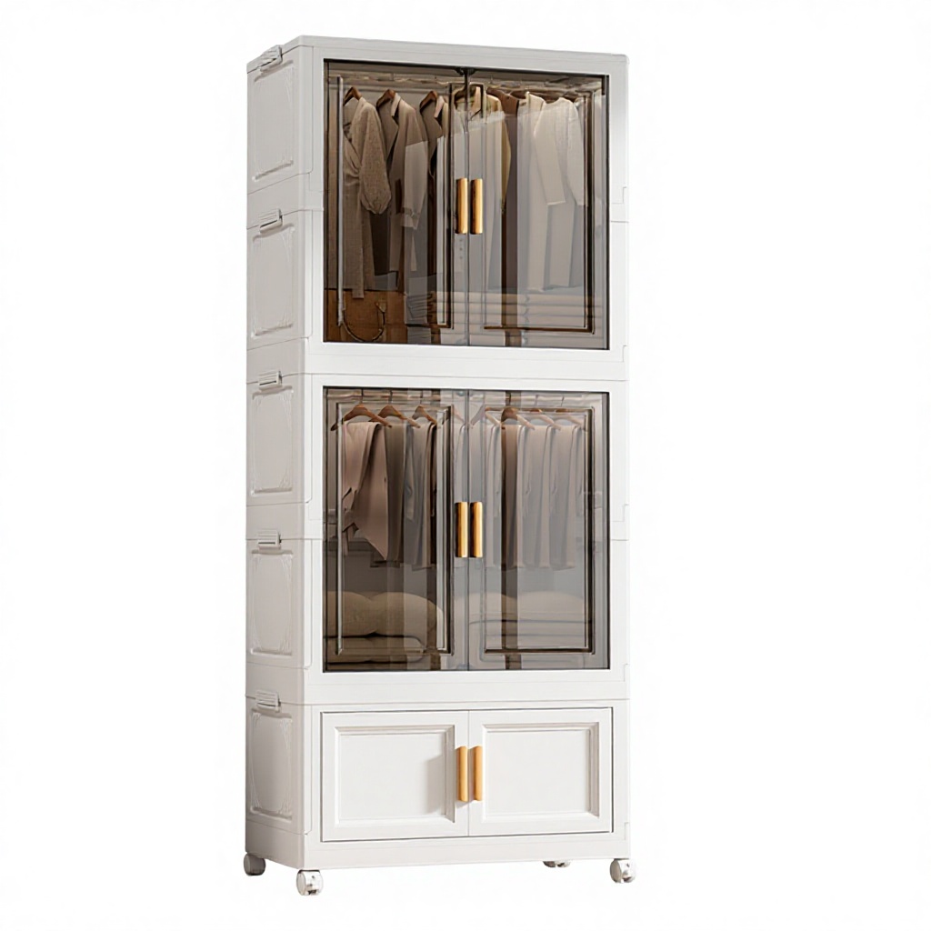 Boîte pliante 2 couches 1 couche crème et transparente