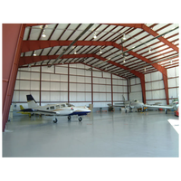 Hangar para Aviones de Gran Tamaño, Estructura de Acero Prefabricada de Tipo Pesado con Servicios de Soldadura y Corte