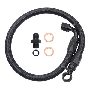 Kit de raccordement de conduite de carburant tressée HOSO RACING noir ODL13 pour Honda Acura série BD - Product Image 5