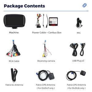 DUDUAUTO Pantalla de Navegación Multimedia para Automóvil Android Modificada, Compatible con <span class=keywords><strong>Fiat</strong></span> 500X 2014-<span class=keywords><strong>2020</strong></span>, Bluetooth, Carplay, Cámara de Visión Trasera - Product Image 5