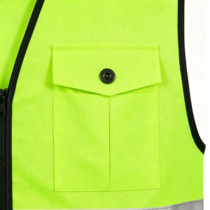 Chaleco de Seguridad con Logotipo Personalizado, Diseño con Tiras Reflectantes, Impermeable y Resistente al Desgaste, Ideal para Trabajo al Aire Libre - Product Image 5