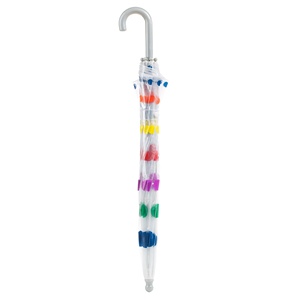 Más barato de China los niños coloridos lunares paraguas de lunares Auto abierto lluvia cúpula paraguas transparentes - Product Image 4