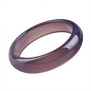 Nuevo Brazalete de Resina Epoxi Púrpura de Alta Calidad, Diseño Transparente, Escultura Redonda Circular, Pieza Decorativa Artística - Product Image 5