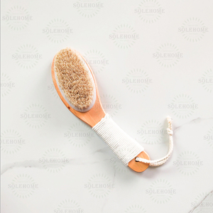 Cepillo para <span class=keywords><strong>baquetas</strong></span> <span class=keywords><strong>de</strong></span> madera <span class=keywords><strong>de</strong></span> loto <span class=keywords><strong>de</strong></span> crin <span class=keywords><strong>de</strong></span> 25cm, mango corto, cepillo para cuerpo seco, herramienta esencial <span class=keywords><strong>de</strong></span> limpieza trasera - Product Image 3