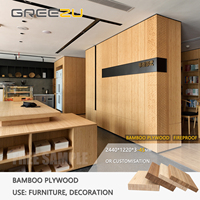 Grand panneau de bambou croisé-lamin Feuille de contreplaqué marin en bambou pour décoration intérieure Feuille de dessus de table compressée en bambou