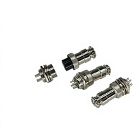 Connecteur Électrique Circulaire Assemblé en Bakélite Isolée 27 Broches, Série GX12, Prise d'Aviation 4 Broches 12mm, en Alliage de Zinc