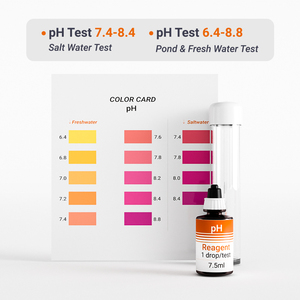 Offre Spéciale 150 teste le kit de test de pH Kit de test de réactif pour l'eau de bassin salée fraîche et l'utilisation d'<span class=keywords><strong>aquarium</strong></span> - Product Image 5
