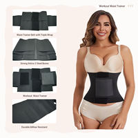 Fajas Colombianas Reductoras y Moldeadoras con Soporte Lumbar y Control Abdominal para Mujer con Velcro