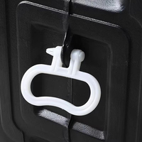 Baignoire noire 80L seau de séchage épais de qualité alimentaire réservoir d'eau domestique à énergie solaire accessoires extérieurs