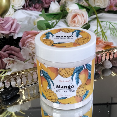 CALFLYN Custom Mango Shea Butter Turmeric Body Scrub Cream Exfoliating Body Scrub