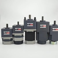 Moteur à engrenages CC sans balais de 40W à 750W, réducteur d'engrenages à angle droit à arbre creux plat de type L 24V/48V pour convoyeur d'automatisation