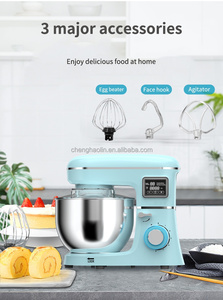 Robot pâtissier électrique 8L 1800W pour la cuisine domestique, batteur à œufs, mélangeur de crème, machine de cuisson, batteur sur socle Kitchen Master - Product Image 4