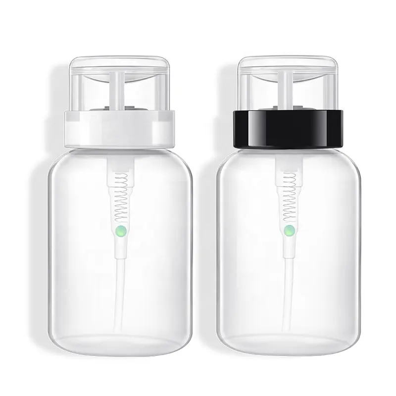 Werbe 200 ml Leere Pumpe UV Gel politur Nagellack entferner Reiniger Flasche