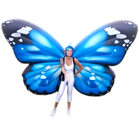 Ailes de papillon gonflables publicitaires pour défilés et divertissements - Couleurs vives, ventilateur intégré, imperméables, durables, résistantes au soleil, personnalisables