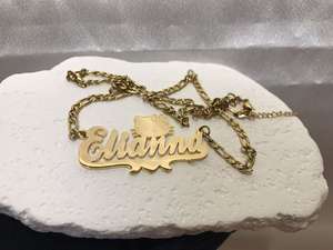 Collane con Ciondolo Personalizzato in Acciaio Inossidabile, Gioielli con Targhetta Personalizzata in Oro alla Moda per Uomo e Donna, <span class=keywords><strong>Collana</strong></span> con <span class=keywords><strong>Iniziale</strong></span> - Product Image 6