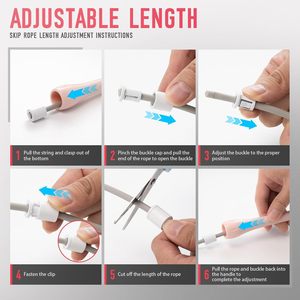 เชือกกระโดดดิจิตอลปรับระดับได้ พร้อมลูกปืน สำหรับออกกำลังกายแบบแอโรบิก ครอสฟิต ใช้ได้ทั้งในร่มและกลางแจ้ง - Product Image 3