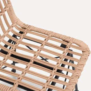 เก้าอี้หวายกลางแจ้งทันสมัย ดีไซน์ตามหลักสรีรศาสตร์ โครงสร้างแข็งแรง เหมาะสำหรับใช้ในสวน ร้านอาหาร คาเฟ่ โรงแรม และร้านอาหาร - Product Image 4
