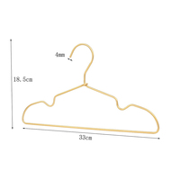 Cintres en métal pour bébé en alliage d'aluminium pour enfants manteau costume jupe supermarchés en gros léger de luxe simple espace