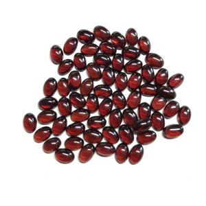 IGI certifié AAA Grade forme ovale en vrac de haute qualité 3x5mm cabochon de grenat rouge naturel Vivaaz gemmes pierre calibrée - Product Image 3