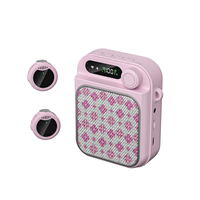 Ensemble de microphone sans fil rechargeable M20 avec amplificateur et haut-parleur pour enseignants, idéal pour le karaoké