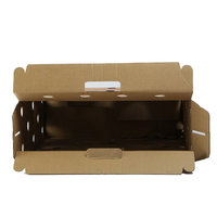 Boîte d'expédition rectangulaire personnalisée en carton ondulé robuste, gaufrée et recyclable, pour le transport de poulets vivants et d'œufs