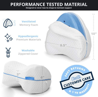 Soulagement apaisant pour le dos, les hanches, les genoux, les articulations, les nerfs et les muscles Legacy Leg & Knee Foam Support Pillow for Side Sleepers